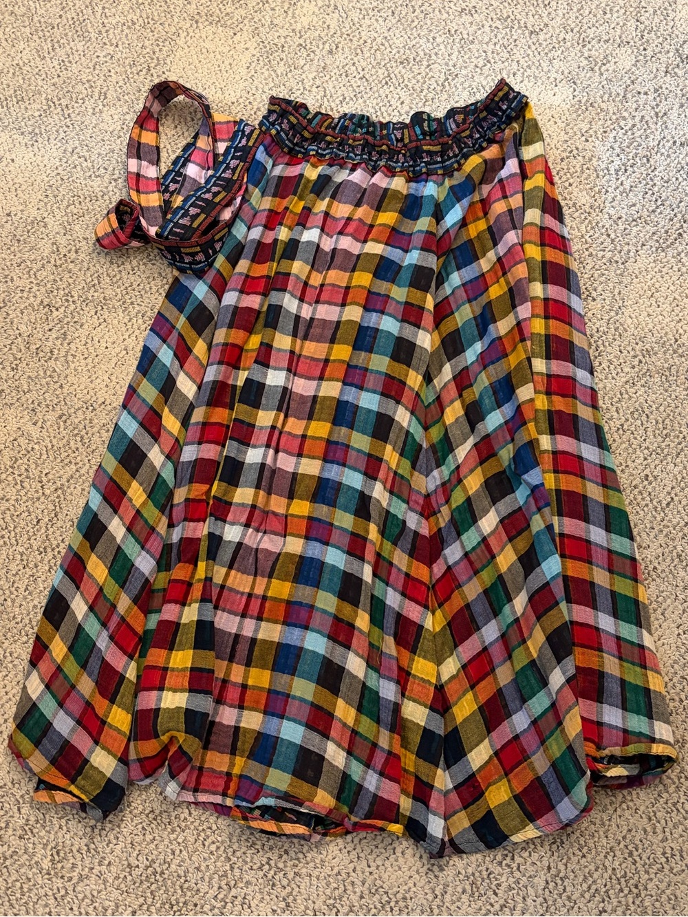Ace & Jig Colorful Plaid Midi Skirt